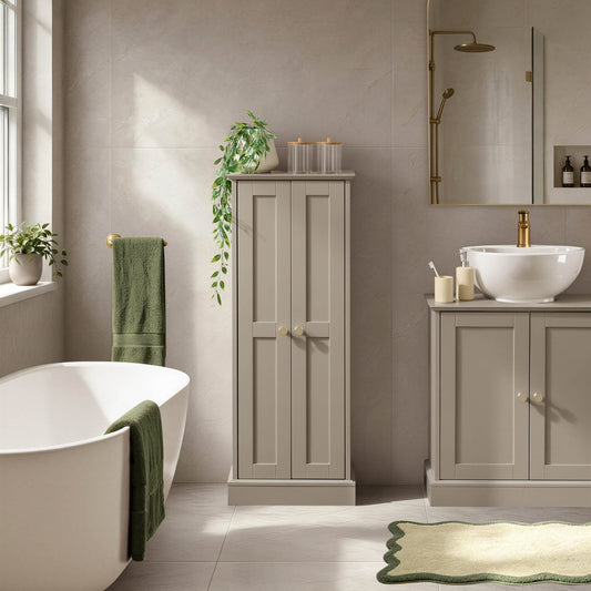 Ruby Bathroom Storage Cabinet - Taupe - DUSK