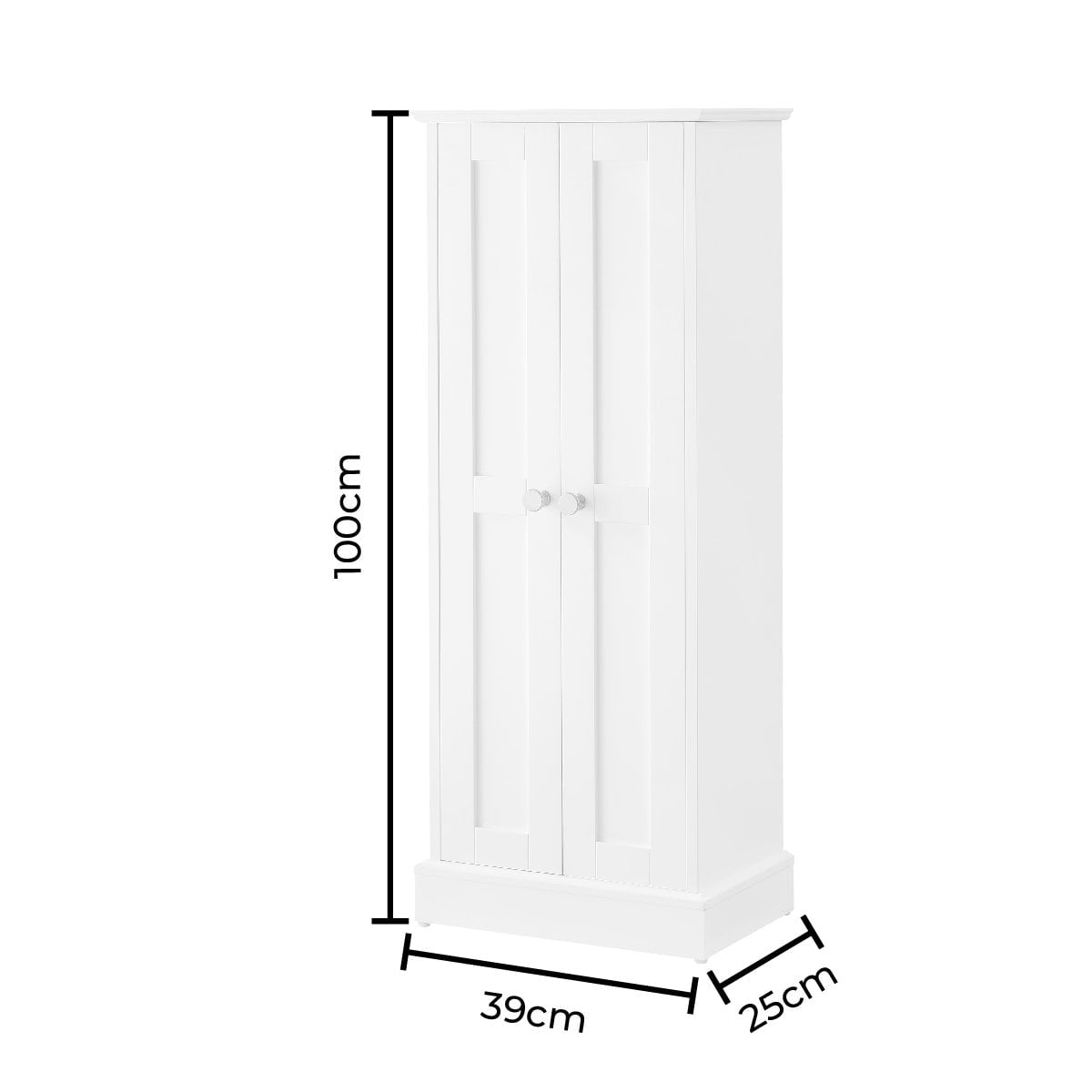 Ruby Bathroom Storage Cabinet - White - DUSK