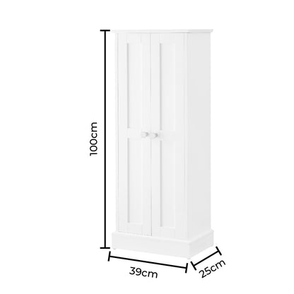 Ruby Bathroom Storage Cabinet - White - DUSK