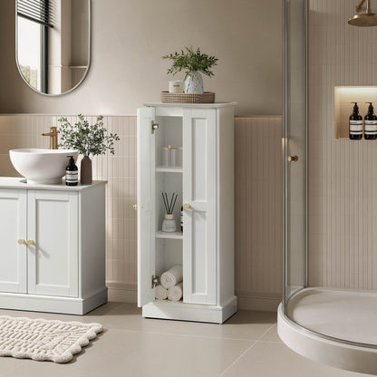 Ruby Bathroom Storage Cabinet - White - DUSK