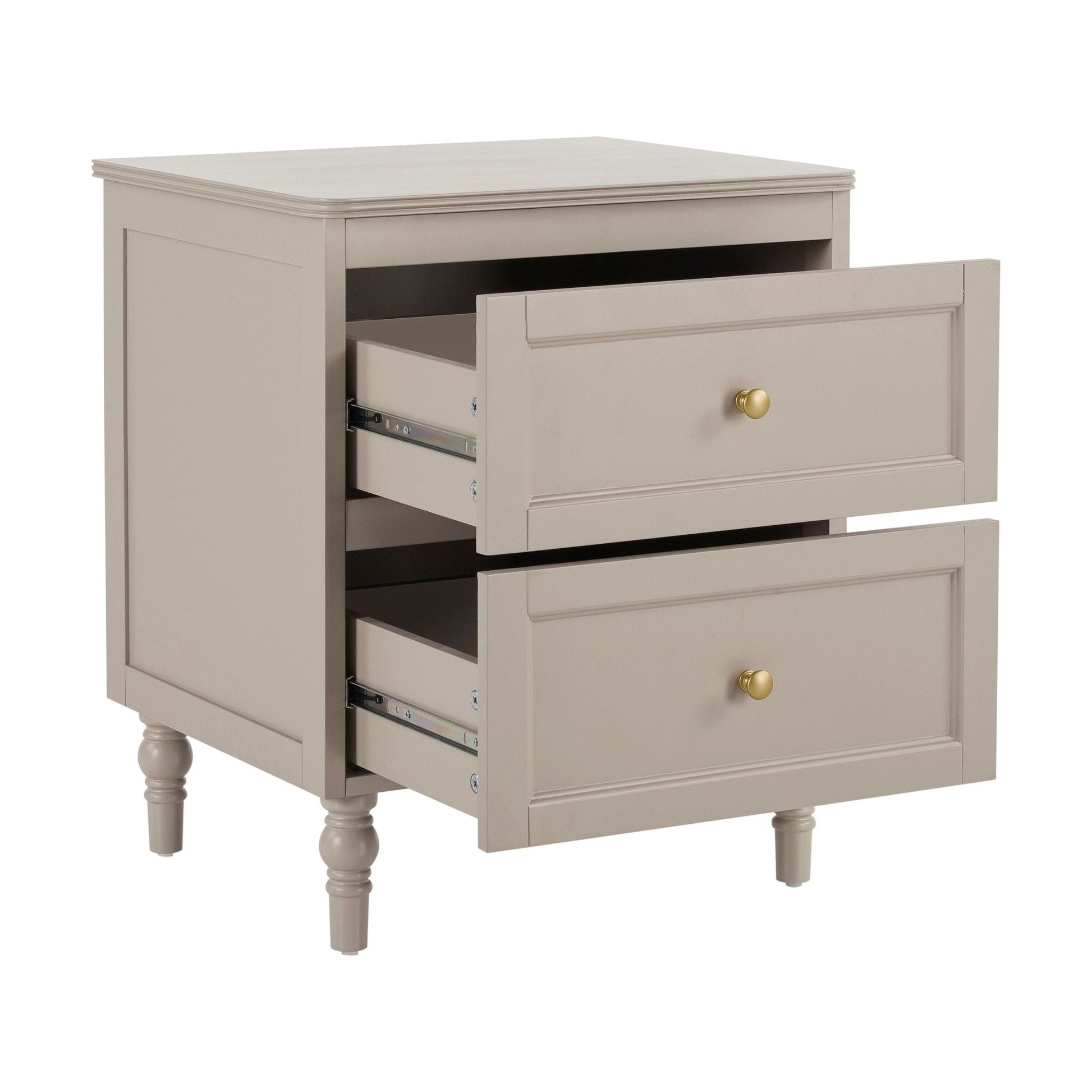 Ruby Bedside Table - Taupe - DUSK