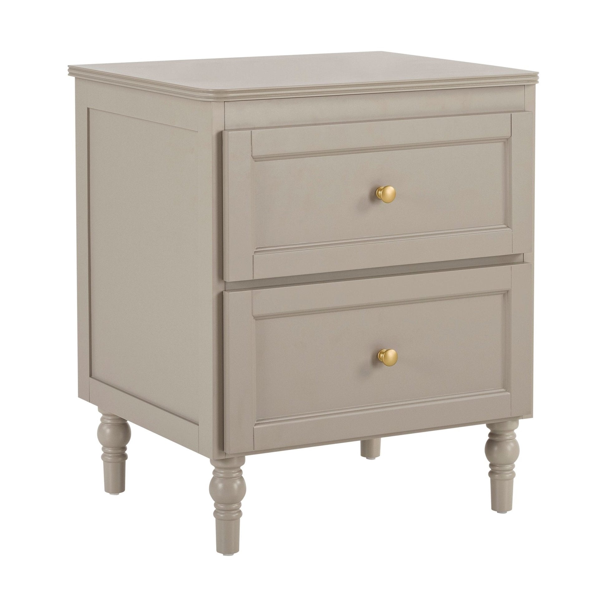 Ruby Bedside Table - Taupe - DUSK