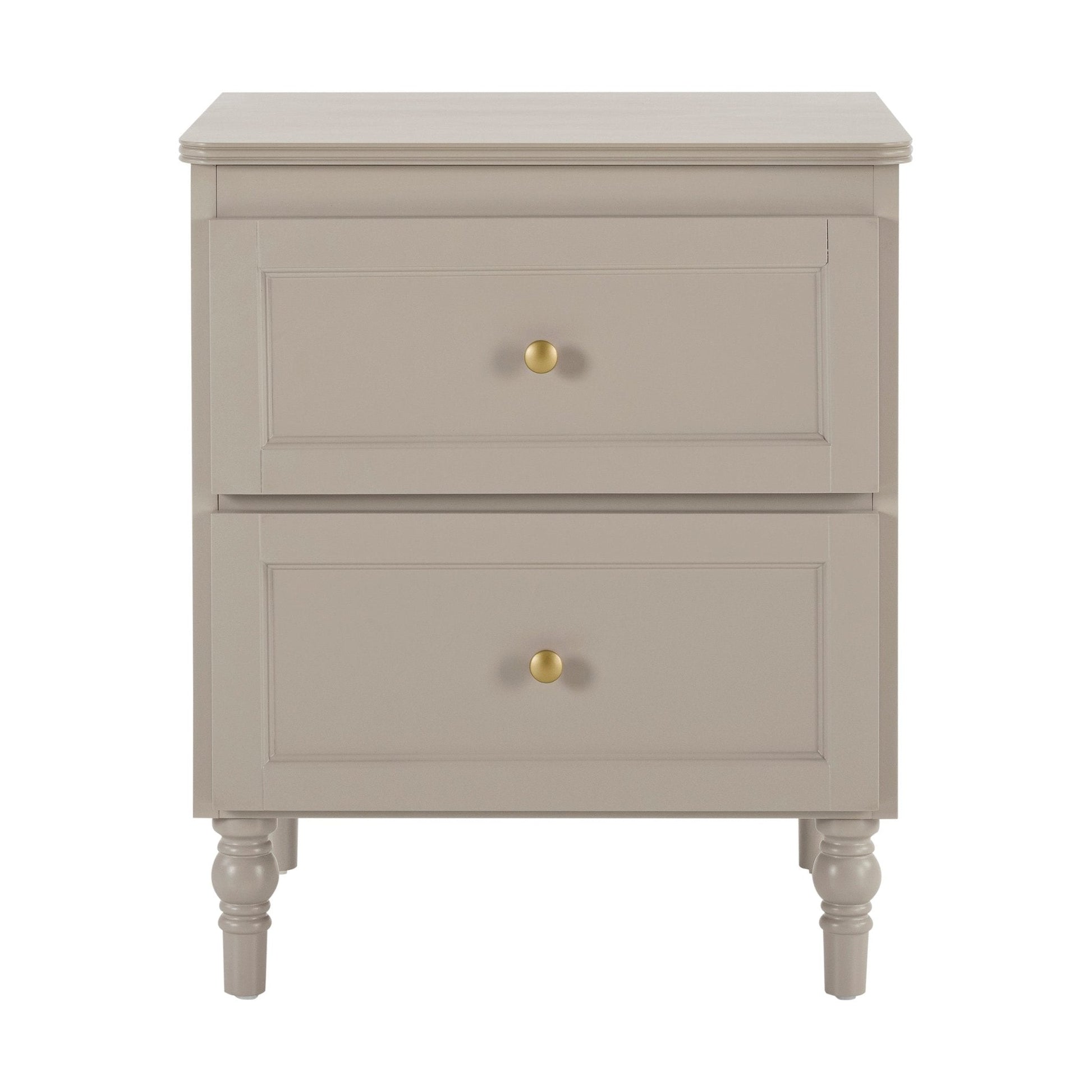 Ruby Bedside Table - Taupe - DUSK