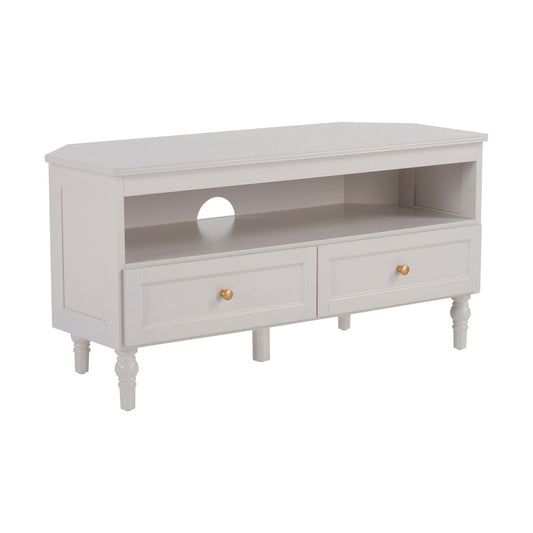 Ruby Corner TV Unit - Stone Grey - DUSK