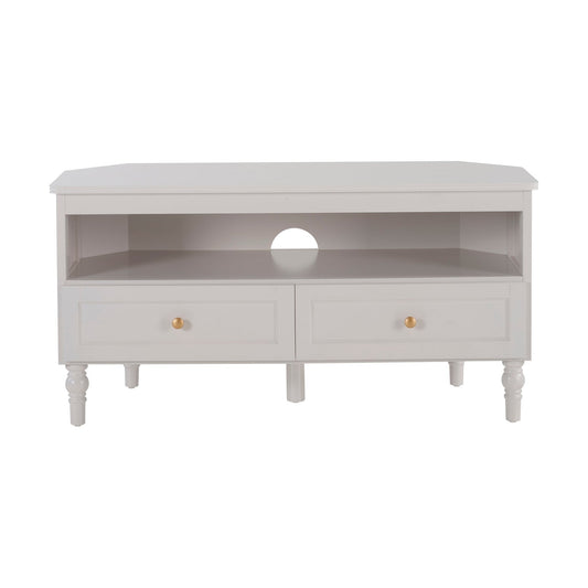 Ruby Corner TV Unit - Stone Grey - DUSK