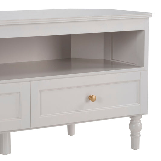 Ruby Corner TV Unit - Stone Grey - DUSK