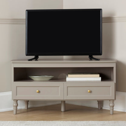 Ruby Corner TV Unit - Taupe - DUSK