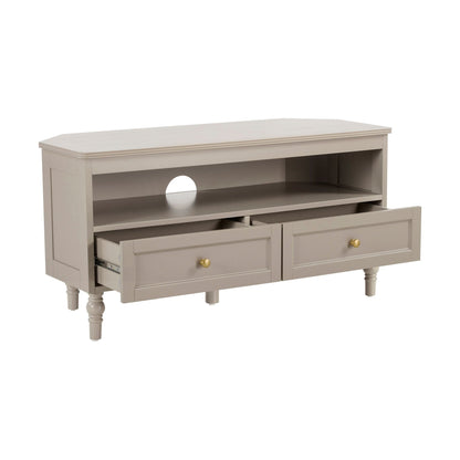 Ruby Corner TV Unit - Taupe - DUSK