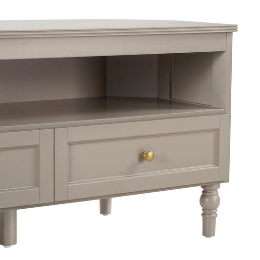 Ruby Corner TV Unit - Taupe - DUSK