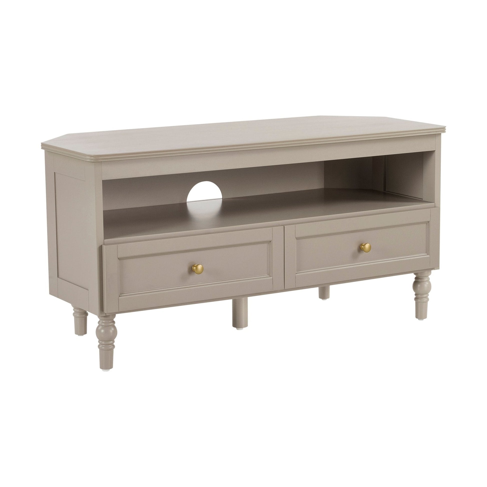 Ruby Corner TV Unit - Taupe - DUSK