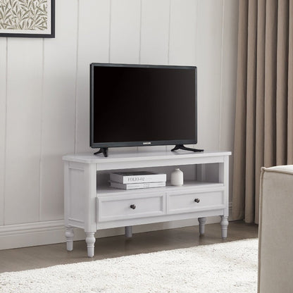 Ruby Corner TV Unit - Washed Stone - DUSK