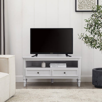Ruby Corner TV Unit - Washed Stone - DUSK
