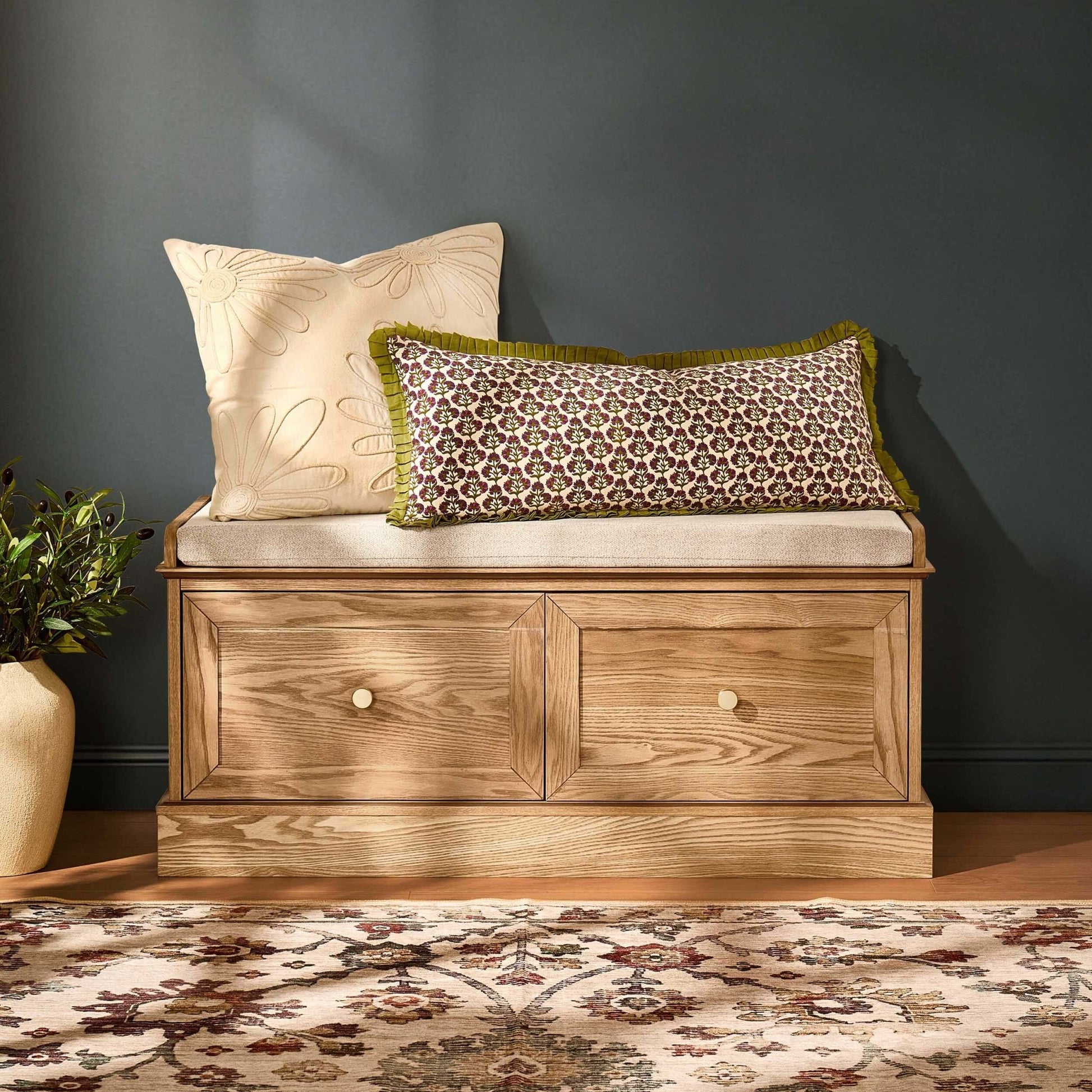 Ruby Seated Storage - Light Wood - DUSK
