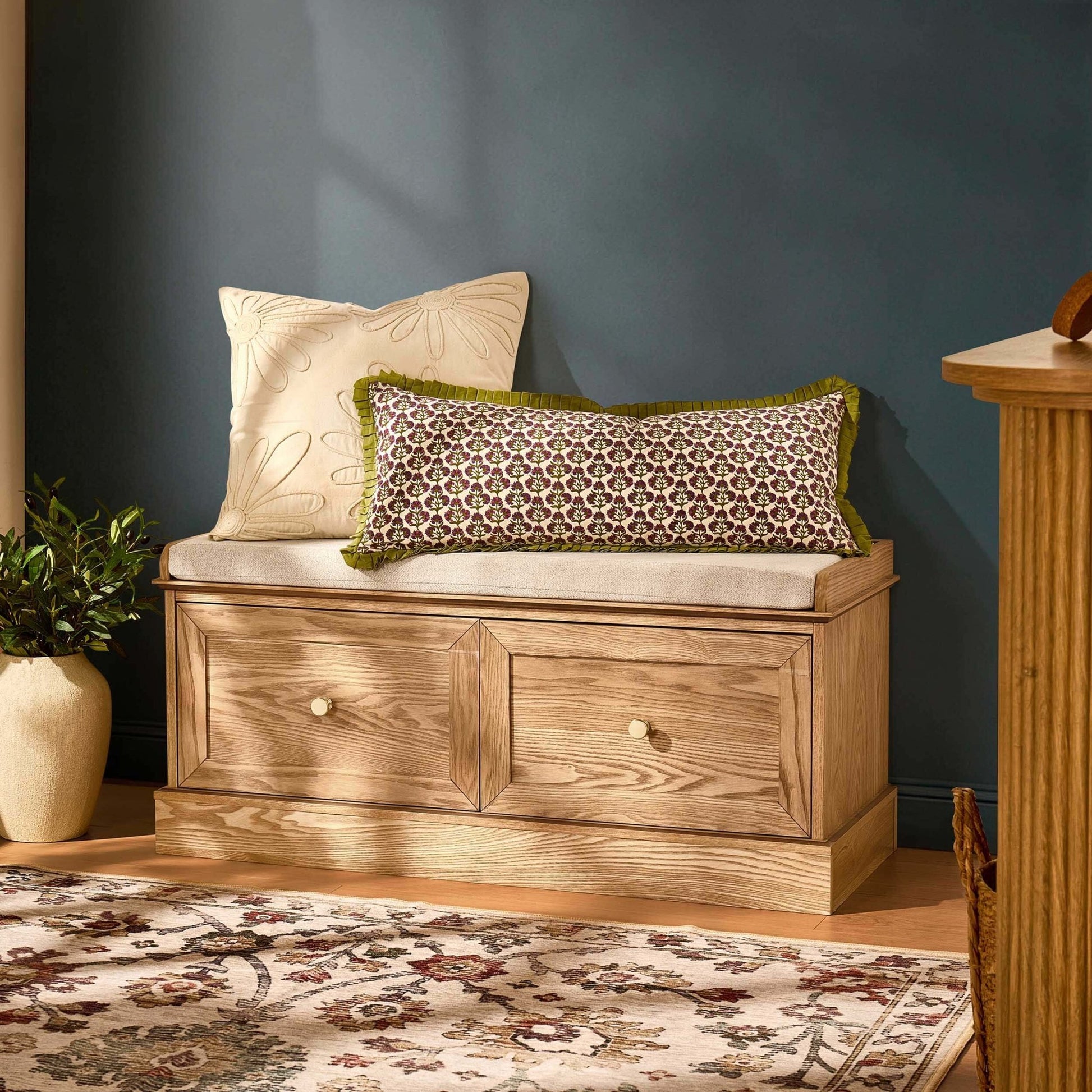 Ruby Seated Storage - Light Wood - DUSK