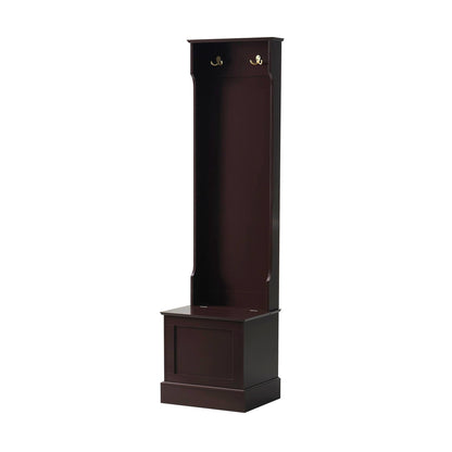 Ruby Space Saving Entry Way Cabinet - Chocolate - DUSK