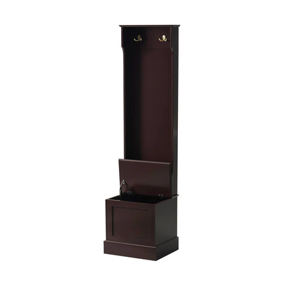 Ruby Space Saving Entry Way Cabinet - Chocolate - DUSK