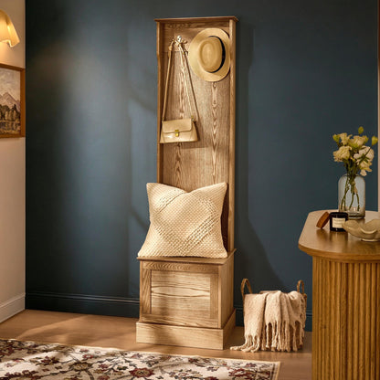Ruby Space Saving Entry Way Cabinet - Light Wood - DUSK