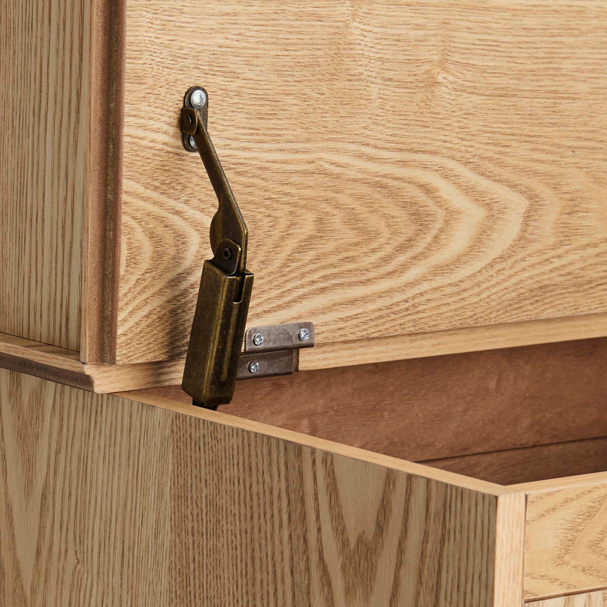 Ruby Space Saving Entry Way Cabinet - Light Wood - DUSK