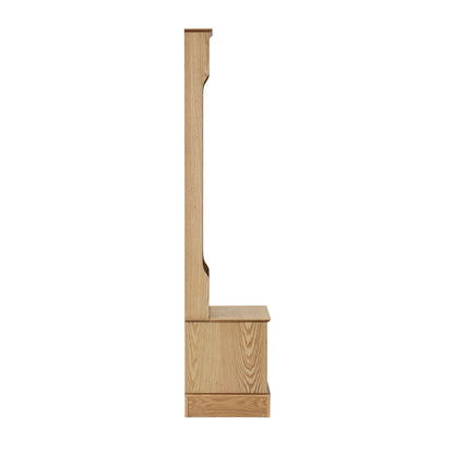 Ruby Space Saving Entry Way Cabinet - Light Wood - DUSK