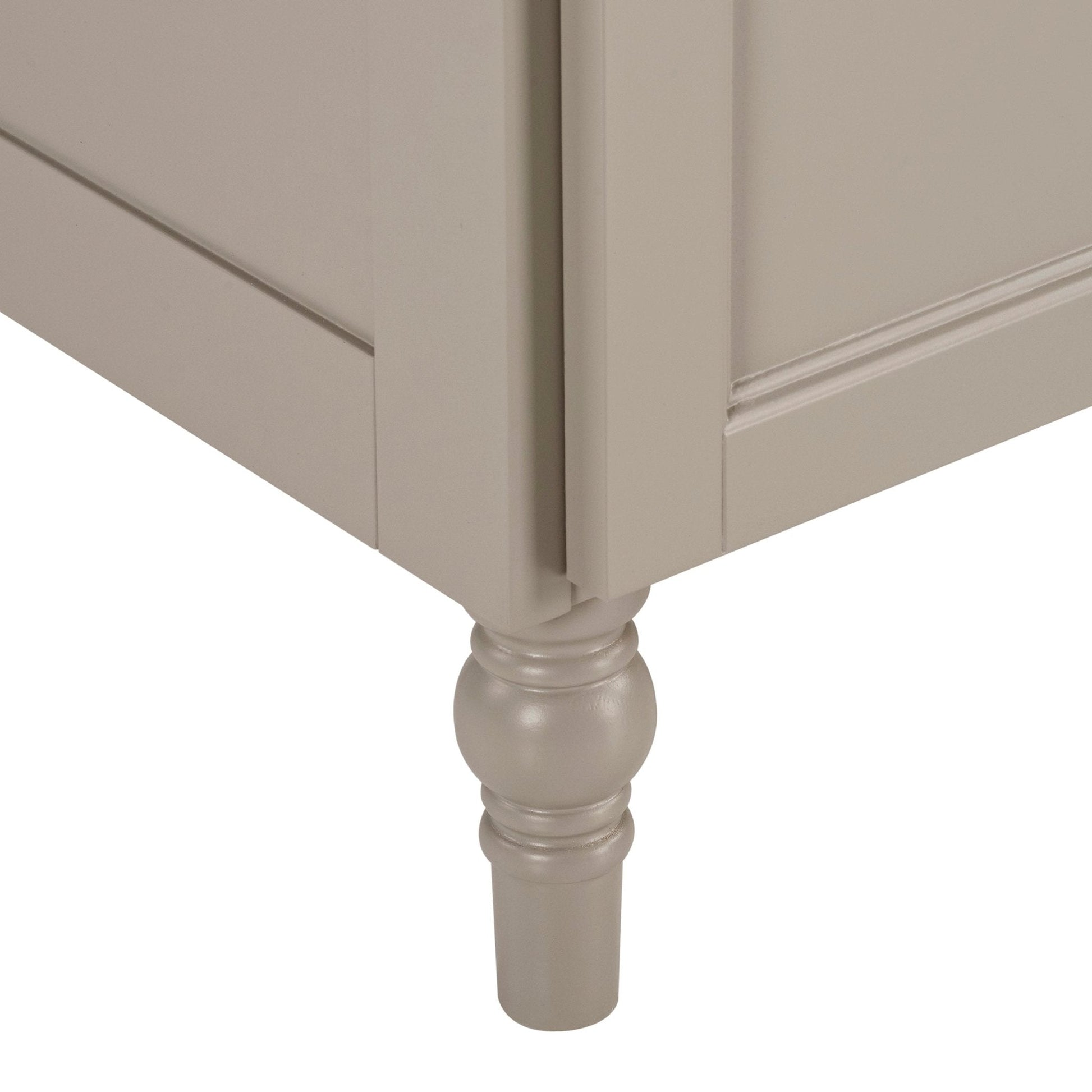 Ruby Storage Cupboard with Seat - Taupe - DUSK