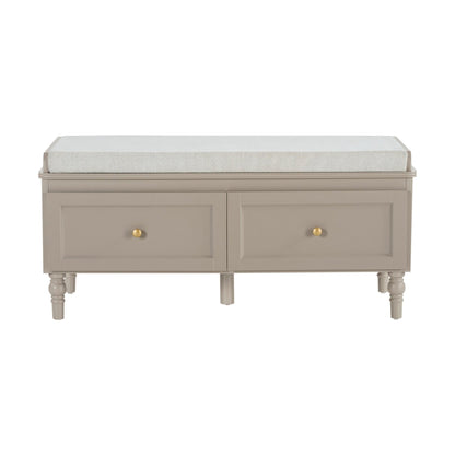 Ruby Storage Cupboard with Seat - Taupe - DUSK