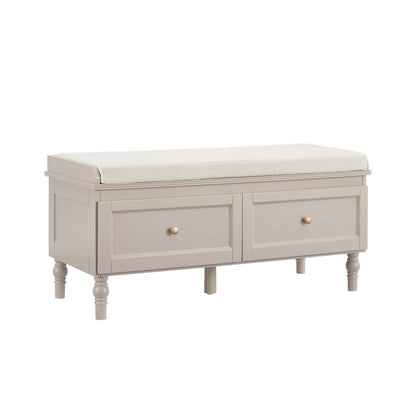 Ruby Storage Cupboard With Seat - Taupe - DUSK