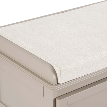 Ruby Storage Cupboard With Seat - Taupe - DUSK