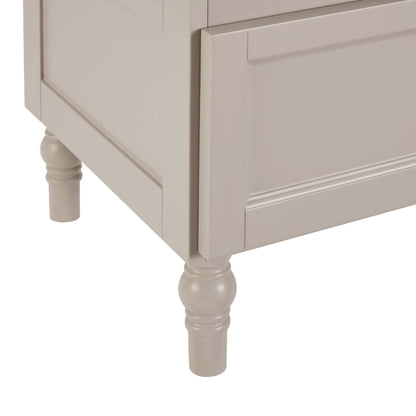 Ruby Storage Cupboard With Seat - Taupe - DUSK