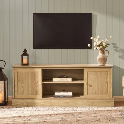 Ruby TV Unit for TVs up to 60" - Light Wood - DUSK