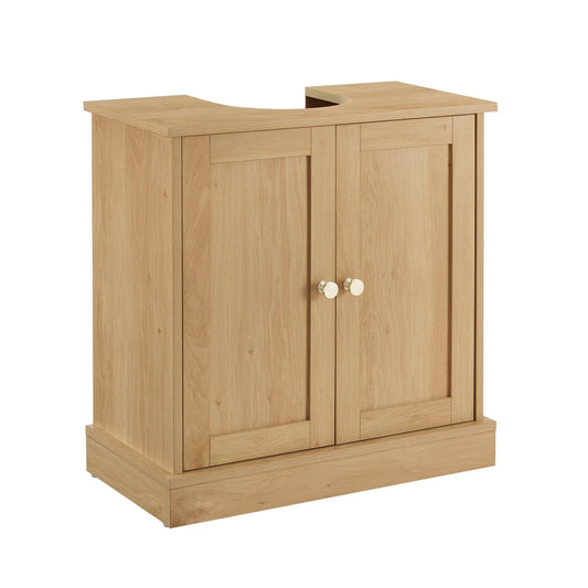 Ruby Under Sink Bathroom Cabinet - Light Wood - DUSK