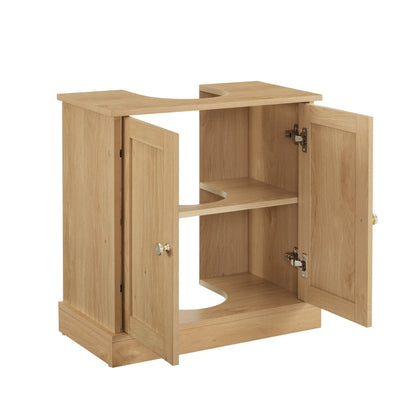 Ruby Under Sink Bathroom Cabinet - Light Wood - DUSK