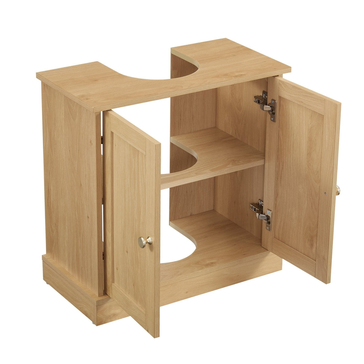 Ruby Under Sink Bathroom Cabinet - Light Wood - DUSK