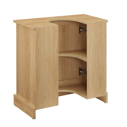 Ruby Under Sink Bathroom Cabinet - Light Wood - DUSK