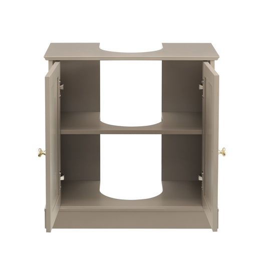 Ruby Under Sink Bathroom Cabinet - Taupe - DUSK