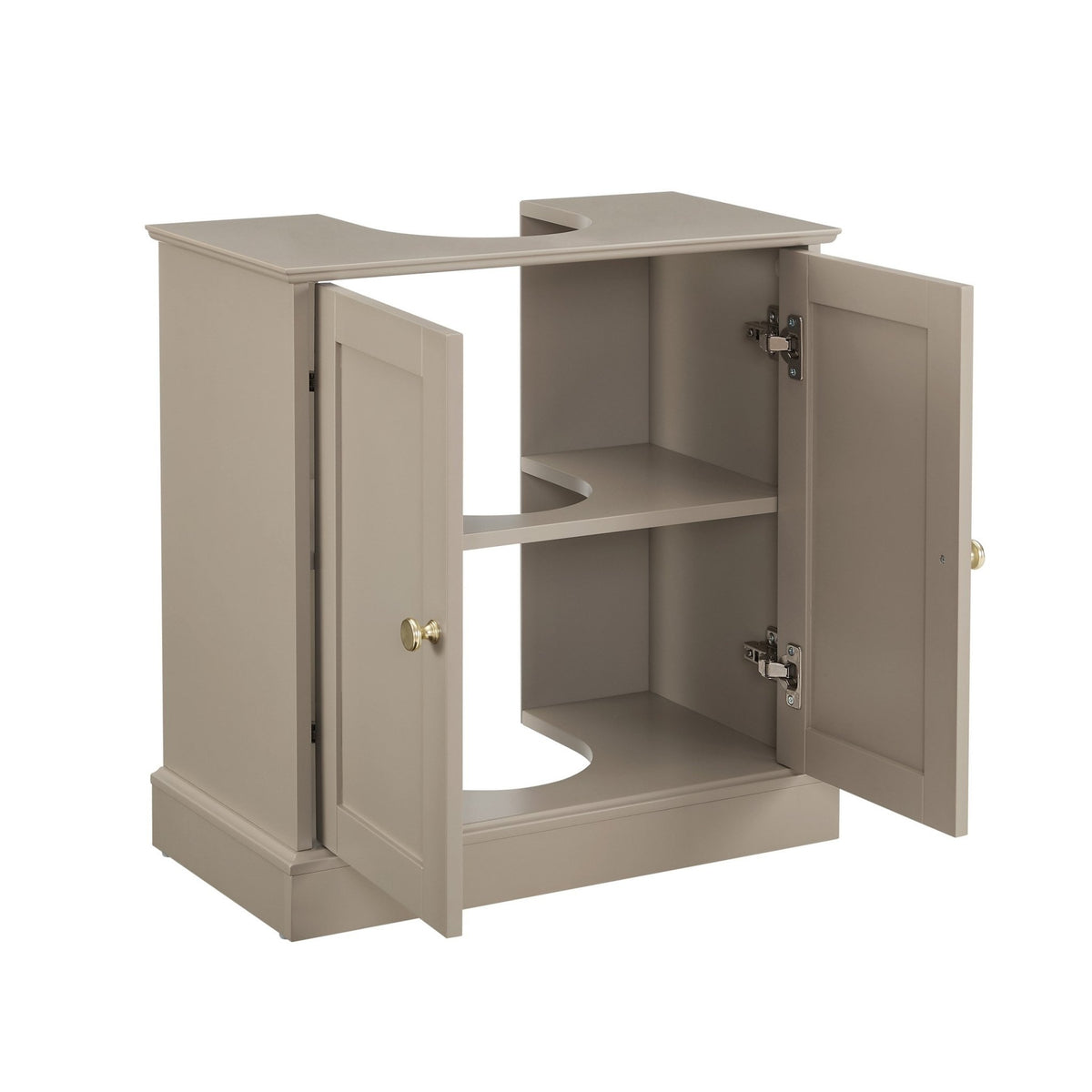 Ruby Under Sink Bathroom Cabinet - Taupe - DUSK