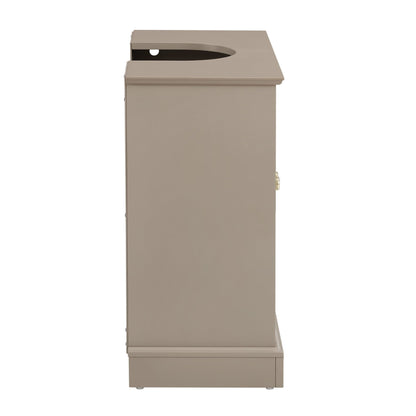 Ruby Under Sink Bathroom Cabinet - Taupe - DUSK