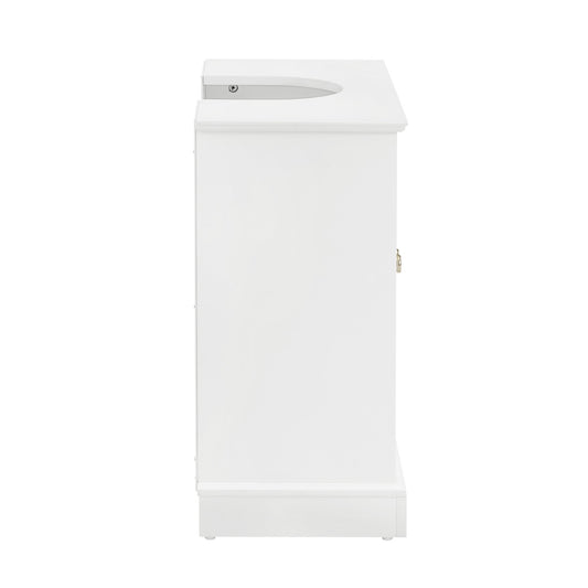 Ruby Under Sink Bathroom Cabinet - White - DUSK