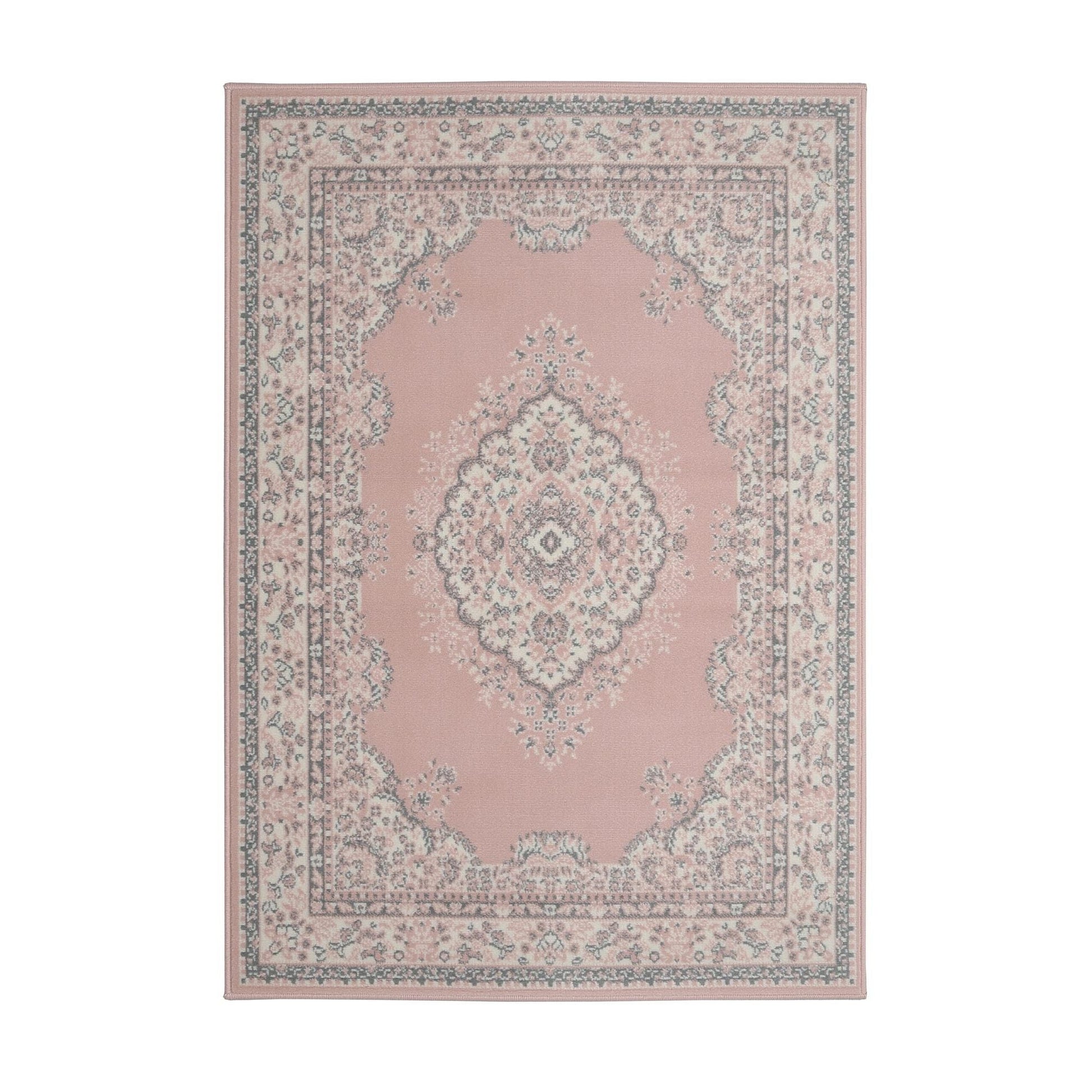 Rue Traditional Style Rug - Pink - DUSK