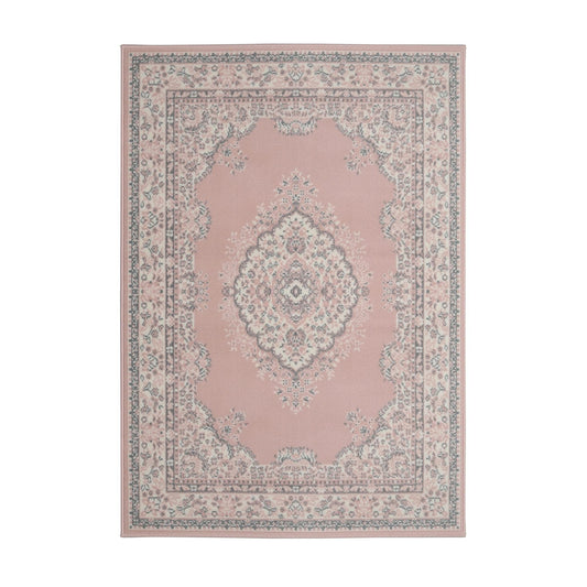 Rue Traditional Style Rug - Pink - DUSK