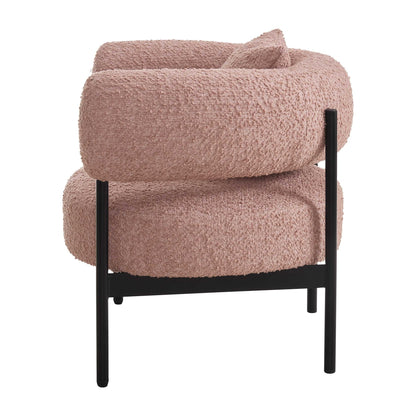 Sabrina Accent Chair - Boucle Pink - DUSK