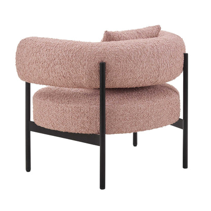 Sabrina Accent Chair - Boucle Pink - DUSK