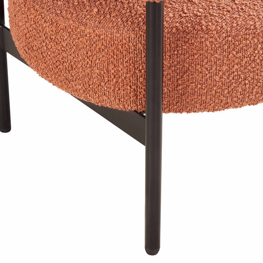 Sabrina Accent Chair - Boucle Rust - DUSK