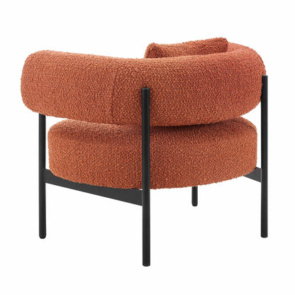 Sabrina Accent Chair - Boucle Rust - DUSK