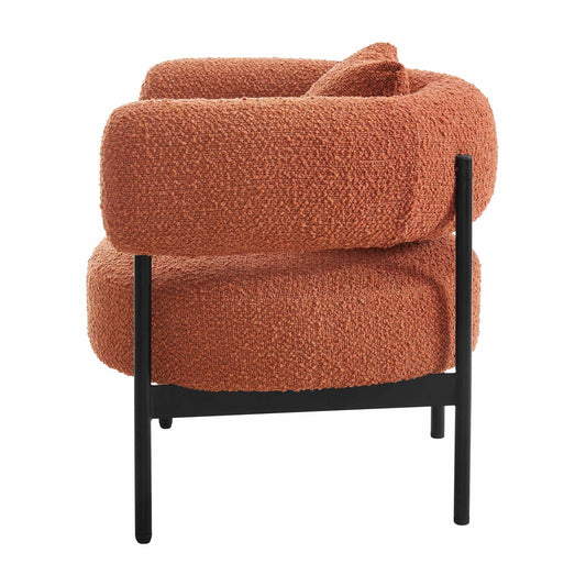 Sabrina Accent Chair - Boucle Rust - DUSK