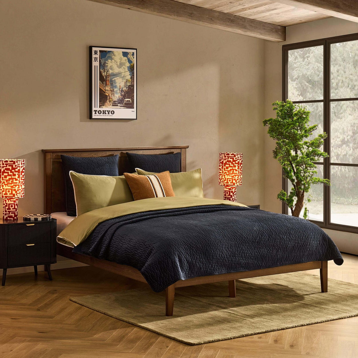 Salcombe Bed Frame - Walnut - DUSK