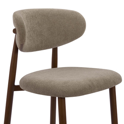 Sally Set of 2 Barstools - Chenille Mushroom - DUSK