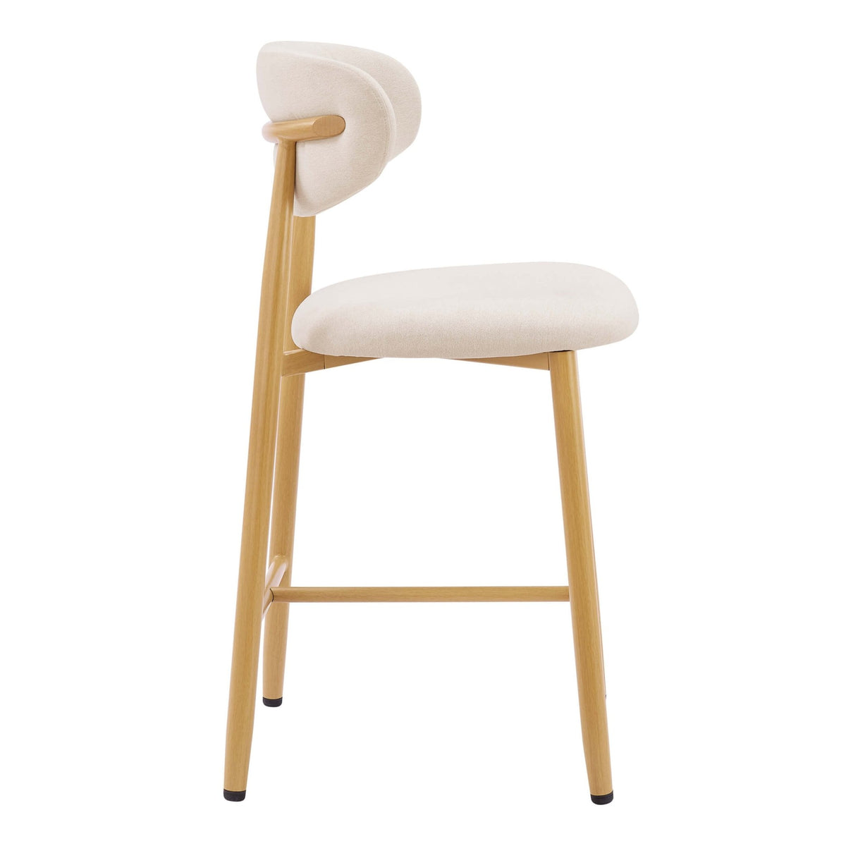 Sally Set of 2 Barstools - Cream Linen - DUSK