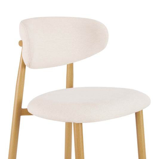 Sally Set of 2 Barstools - Cream Linen - DUSK