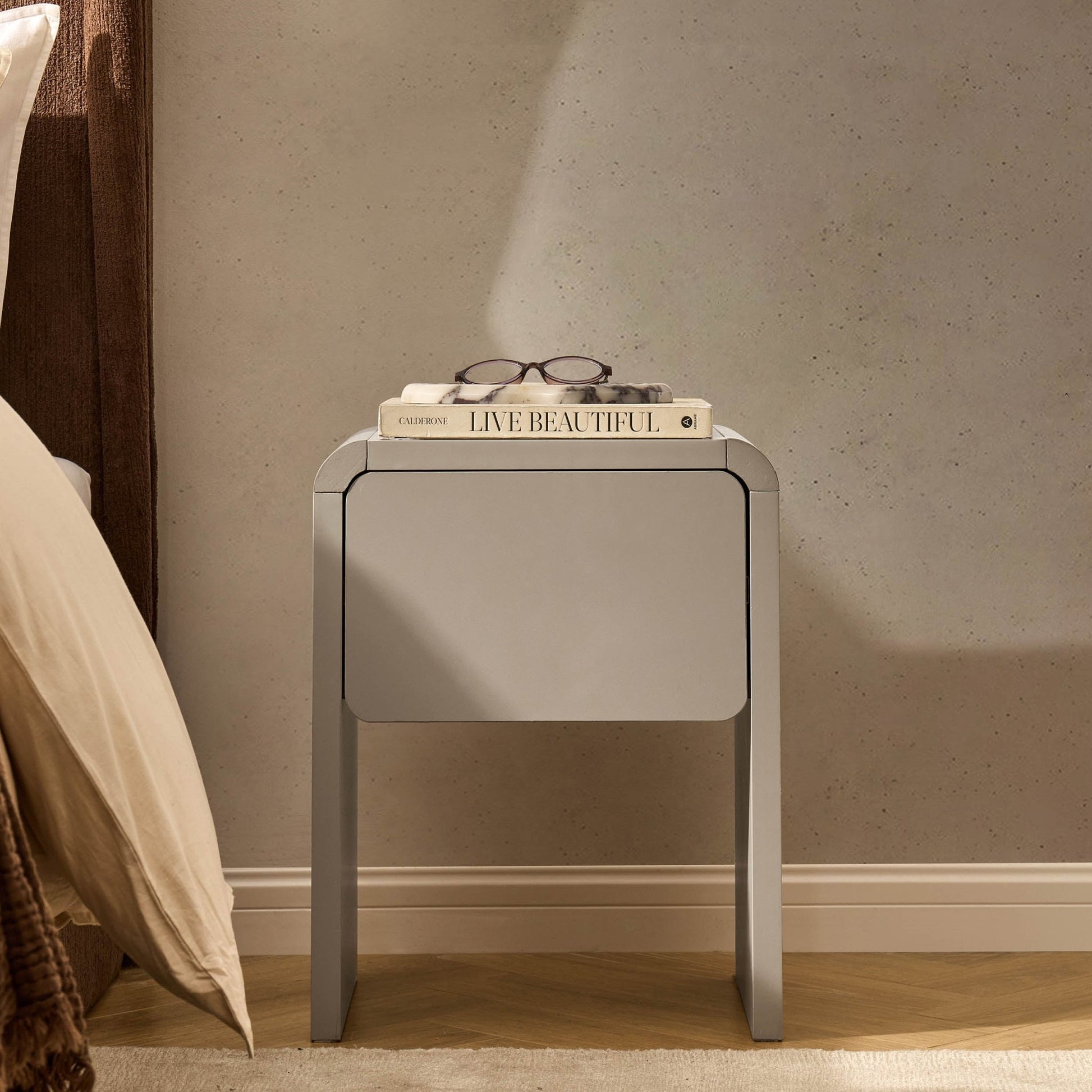 Samira Side Table - Taupe - DUSK
