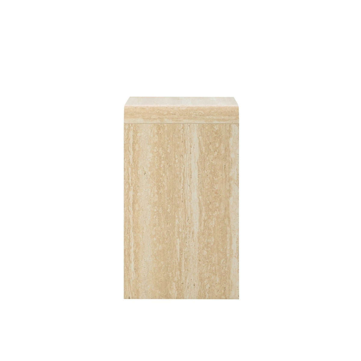 Samira Side Table - Travertine Effect - DUSK